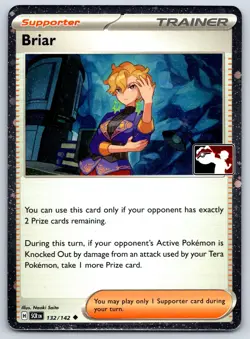 Briar (Cosmos Holo) Prize Pack Series 132/142 Pokemon Card NM - Image 1