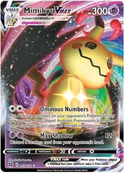 Mimikyu VMAX 069/172 Holo Ultra Rare Brilliant Stars Pokemon Cards TCG Near Mint - Image 1