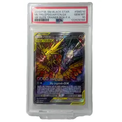 POKEMON SM210 BLACK STAR PROMO FULL ART/MOLTRES & ZAPDOS & ARTICUNO GX PSA 10 - Image 1