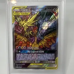 POKEMON SM210 BLACK STAR PROMO FULL ART/MOLTRES & ZAPDOS & ARTICUNO GX PSA 10 - Image 4