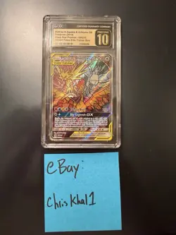 CGC Pristine 10 Moltres & Zapdos & Articuno GX SM210 Pokemon Promo [READ DESC] - Image 2