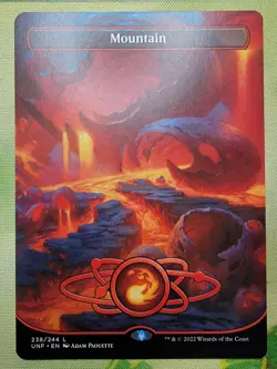 Mountain 238/244 - Borderless Full Art - Unfinity - MTG Card - Pack Fresh - NM - Image 1