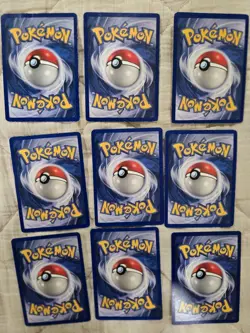 Pokemon TCG Base Set Pokemon TCG Shadowless 1st Edition 9 Card Lot - Image 2