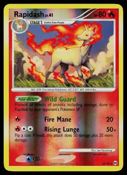 Pokemon Card - Rapidash Arceus 28/99 Rare Reverse Holo - Image 1