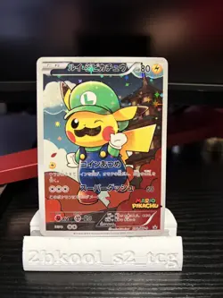 Luigi Pikachu #296/XY-P promo Japanese Pokemon Card - Image 1