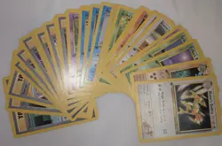 30 Gym Challenge 1st Edition Uncommon & Common Pokemon Cards - Image 1