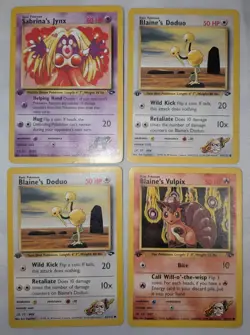 30 Gym Challenge 1st Edition Uncommon & Common Pokemon Cards - Image 4
