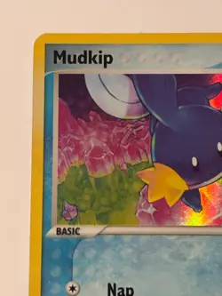 Mudkip 58/100 EX Crystal Guardians Pokemon Card Reverse Holo Stamped MP - Image 2