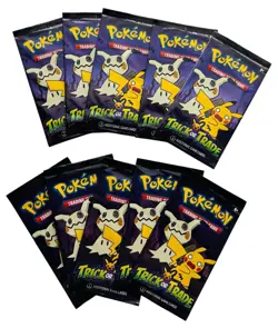 10 Pack Pokemon TCG Trick or Trade Booster Packs 2023 Halloween Card Lot Bundle - Image 1