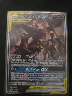 Pokemon TCG Unbreon & Darkrai GX SM241 Tag Team Promo card Sun & Moon NM/M - Image 4