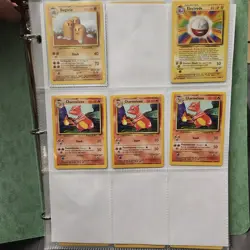 Base Set Pokemon 138 Unlimited Cards Binder Lot Vintage Excellent Condition - Image 2