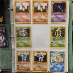 Base Set Pokemon 138 Unlimited Cards Binder Lot Vintage Excellent Condition - Image 3