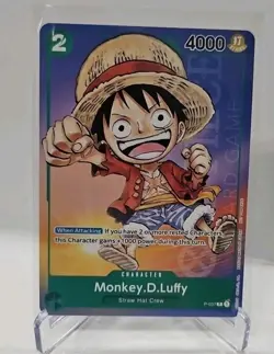 Monkey.D.Luffy (037) One Piece Promotion Cards P-037 Non-Foil LP - Image 1