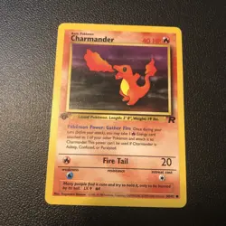 Charmander 50/82 Team Rocket First Edition Pokemon Card In NM Condition - Image 1