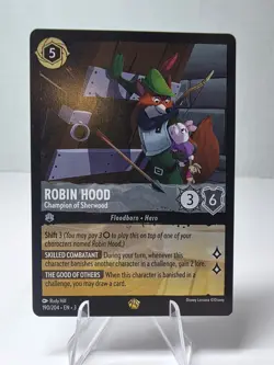 Disney Lorcana Robin Hood 190/204 Legendary Champion of Sherwood Non-Foil Card - Image 1