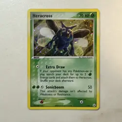 Pokemon TCG Heracross EX Hidden Legends Holo Card 7/101 Rare - Image 1