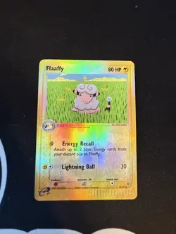 Pokemon Card - Flaaffy 27/97 EX Dragon Reverse Holo - DMG - Image 1