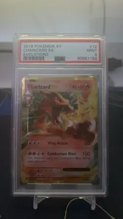 Pokemon TCG Charizard EX Evolutions Ultra Rare Holo Card 12/108 PSA 9 - Image 1