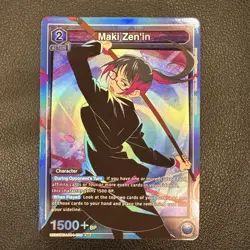 Union Arena Jujutsu Kaisen Maki Zen'in UE03BT/JJK-1-050 SR Foil Card NM - Image 1