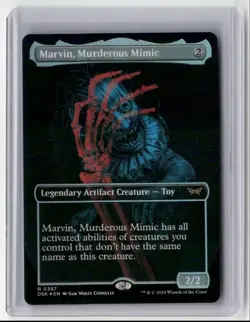 2024 Duskmourn: House of Horror - Showcase Marvin, Murderous Mimic Rare Foil - Image 1