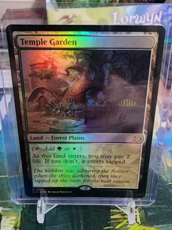 MTG - Temple Garden - FOIL Rare #268 - Lorwyn Eclipsed NM - Image 1
