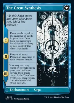 MTG FOIL Jin-Gitaxias The Great Synthesis (Showcase Planar ) [March of the - Image 2
