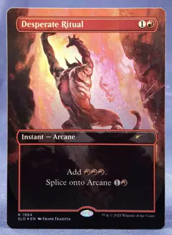 Desperate Ritual -Rainbow FOIL- MTG - (1984) Frank Frazetta Secret Lair SLD -NM - Image 1