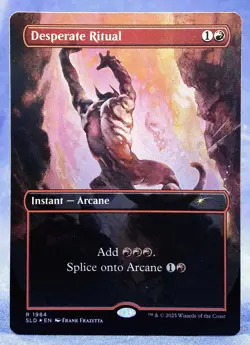 Desperate Ritual -Rainbow FOIL- MTG - (1984) Frank Frazetta Secret Lair SLD -NM - Image 3