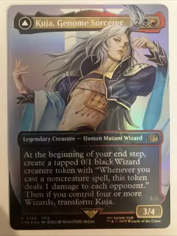 MTG Final Fantasy Kuja, Genome Sorcerer FOIL Borderless 0399 R FIN - Image 1