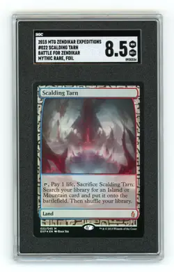 SCALDING TARN ZENDIKAR EXPEDITIONS FOIL SGC8.5 NM-MT+ MAGIC THE GATHERING - Image 1
