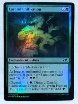 Careful Cultivation 178 Kamigawa: Neon Dynasty Foil Magic The Gathering - Image 1