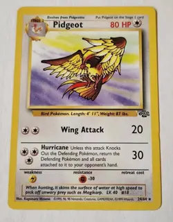 Pokemon Pidgeot Card 24/64 Jungle, Non-Holo Rare, Vintage WOTC - Image 1