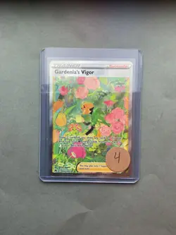 Pokemon Sword-Shield Full Art Gardenias Vigor Crown Zenith #GG61 - Image 3