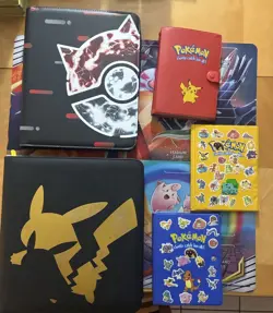 Vintage & Modern Pokemon Accessories Binders Pikachu Mimikyu - Image 3