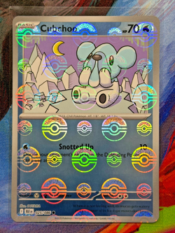 Cubchoo Pokeball Holo Rare Black Bolt Pokemon TCG 025/086 - Image 1