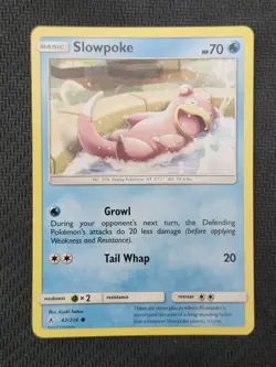 Pokemon Slowpoke 42/214 Non Holo Sun & Moon Unbroken Bonds - Image 1