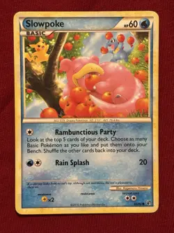 Pokemon TCG Slowpoke Undaunted 66/90 Regular HP - Image 1