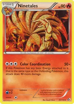 Ninetales 21/113 Legendary Treasures Rare Light Play Pokemon DNA GAMES - Image 1