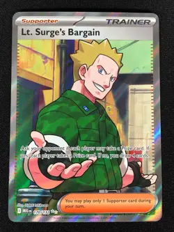 Pokemon Lt.Surge Bargain 170/182 Ultra Rare Holo (NM) - Image 1