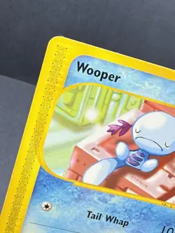 Wooper 66/147 Aquapolis Regular Uncommon POKEMON 2002 Light Play LP Wavy Bending - Image 2