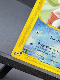 Wooper 66/147 Aquapolis Regular Uncommon POKEMON 2002 Light Play LP Wavy Bending - Image 4