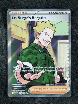 2025 Pokemon Mega Evolution - MEG EN LT. SURGE'S BARGAIN Ultra Rare #170/132 - Image 1