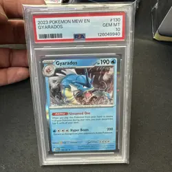 Gyarados Holo Rare 2023 Pokemon 151 MEW #130 PSA 10 TCG - Image 1