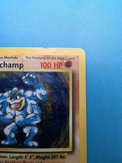 Pokemon Machamp 1st Edition 8/102 Unlimited Base Set 1999 Holo - Image 3