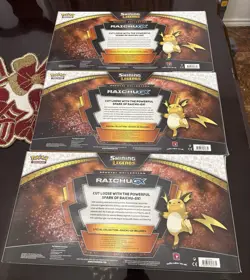 3x Sealed Shining Legends Raichu GX Special Collection Box - Pokemon TCG - Image 3