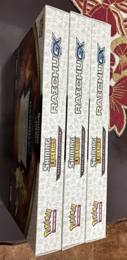 3x Sealed Shining Legends Raichu GX Special Collection Box - Pokemon TCG - Image 4