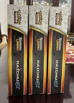 3x Sealed Shining Legends Raichu GX Special Collection Box - Pokemon TCG - Image 5