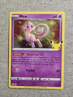 Pokemon TCG 25th Celebrations - Mew 011/025 Rare Holo - Image 1
