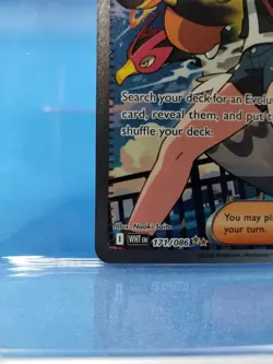 Pokemon TCG Hilda Trainer White Flare Holo Full Art SV 171/086 - Image 4