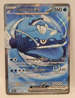 Pokemon Dondozo EX 211/182 Destined Rivals Ultra Rare - NM Pack Fresh - Image 1